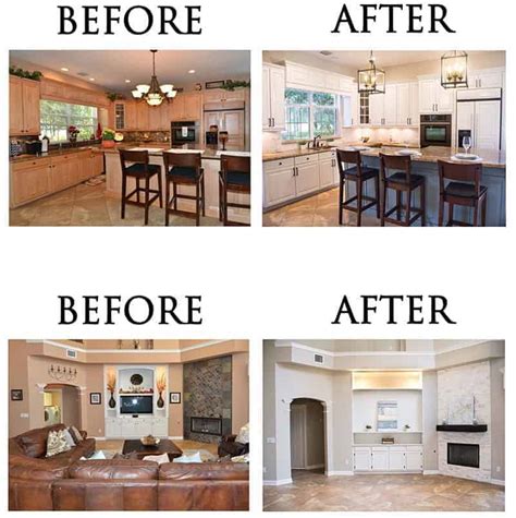 Before and After Megans Home Improvement - MHM Professional Staging