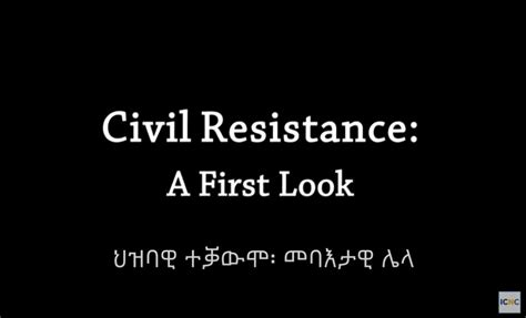 Civil Resistance: A First Look (Tigrinya) | ICNC