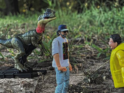 Behind the scenes of the dilophosaurus sequence by rexthezilla on DeviantArt