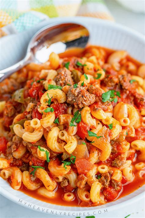 Slow Cooker Goulash Recipe - My Heavenly Recipes