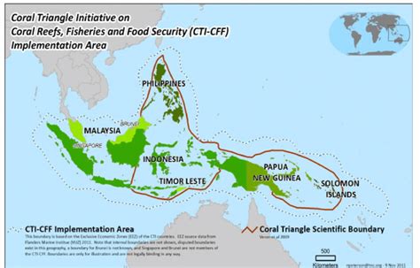 Map of Indonesia coincides with the area of Coral Reefs, Fisheries and ...