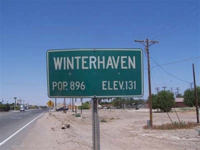 Elevation: 131 : Winterhaven, CA - Elevation Signs on Waymarking.com