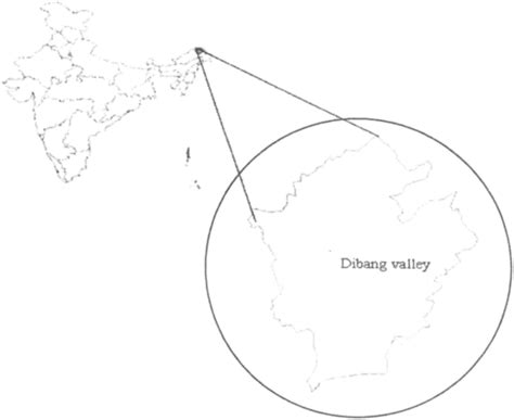 Location map of Dibang valley, Arunachal Pradesh | Download Scientific Diagram