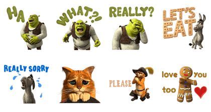 Shrek – Free Pack Sticker for LINE, WhatsApp, Telegram — Android ...