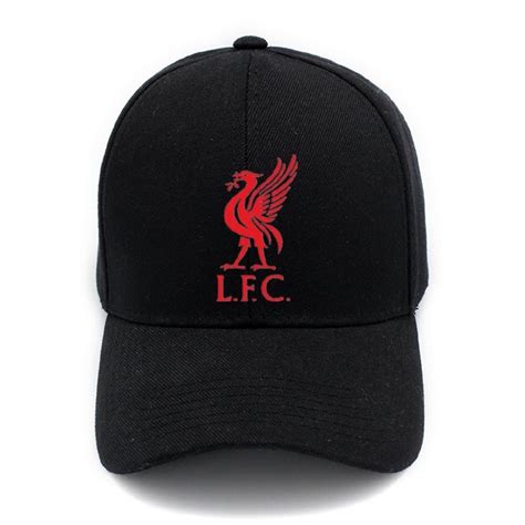 Liverpool FC Embroidered Red Crest Black Baseball Cap Official Product – Pierre Stationery