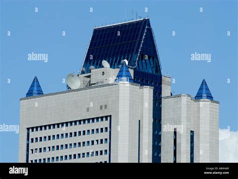 Roof of Gazprom headquarters in Moscow Stock Photo - Alamy