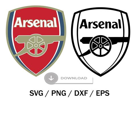 Arsenal SVG, PNG, PDF & Dxf Files, T-shirt Design, Digital Prints, Digital Graphics, Silhouette ...