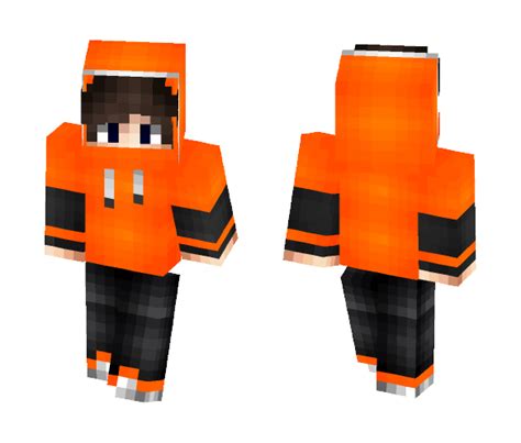 Download Orange Hoodie Minecraft Skin for Free. SuperMinecraftSkins