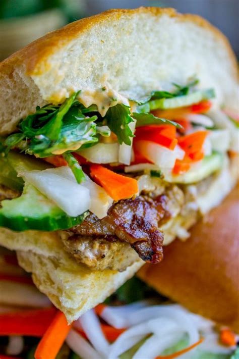 Banh Mi Sandwich | thefoodcharlatan.com | Bloglovin’ | Banh mi sandwich, Pork sandwich recipes ...