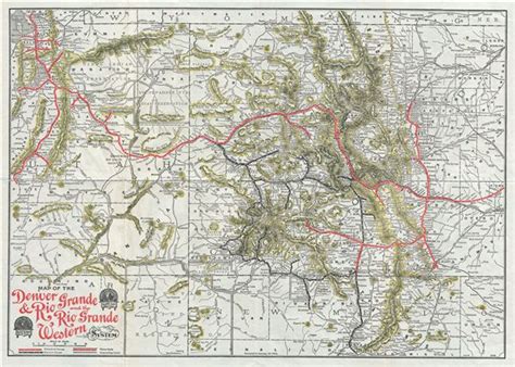 Map of the Denver & Rio Grande and the Rio Grande Western System ...