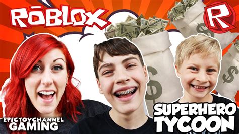 ROBLOX Superhero Tycoon Family Gameplay Part 2 - YouTube
