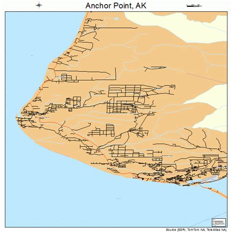 Anchor Point Alaska Street Map 0203110