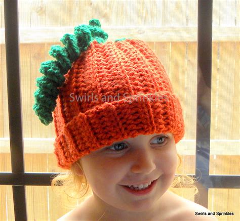 Swirls and Sprinkles: Free Adult Crochet Pumpkin Hat Pattern