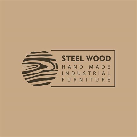 simple wood work logo design 7796621 Vector Art at Vecteezy