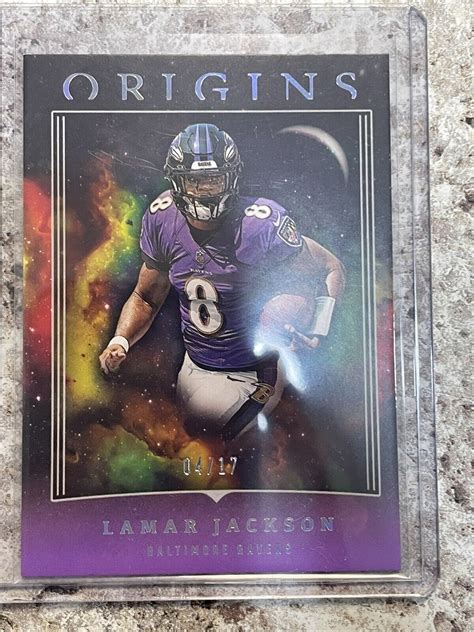 2023 Lamar Jackson Panini Origins Purple Parallel /17 MINT 🔥🔥🔥 | eBay