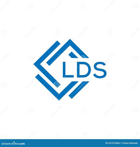 LDS Letter Logo Design on White Background. LDS Creative Circle Letter Logo Concept Stock Vector ...