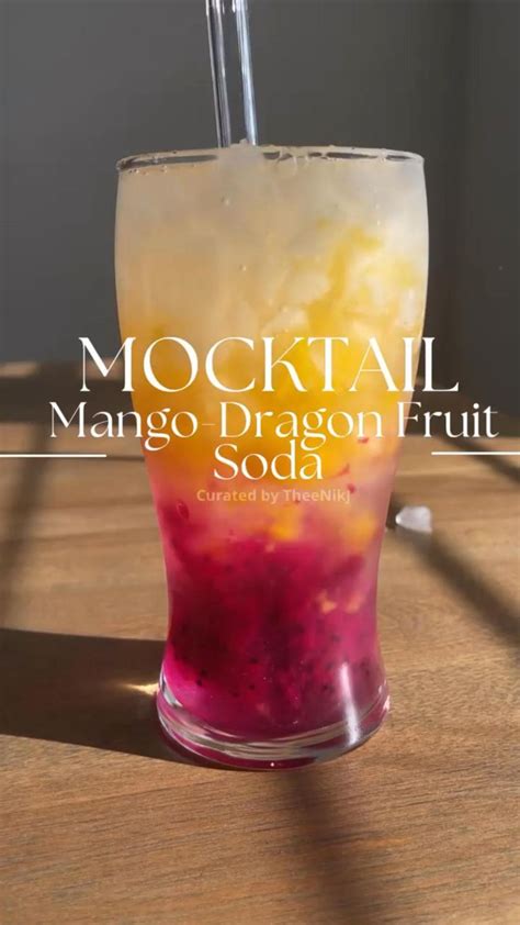 𝐌𝐚𝐧𝐠𝐨-𝐃𝐫𝐚𝐠𝐨𝐧 𝐅𝐫𝐮𝐢𝐭 𝐒𝐨𝐝𝐚 *𝐌𝐎𝐂𝐊𝐓𝐀𝐈𝐋*⁣. #mocktail #mango #summer | Drink recipes nonalcoholic, Iced ...