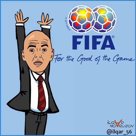 Ilqar Novruzov Cartoon: FIFA President Gianni Infantino Cartoon