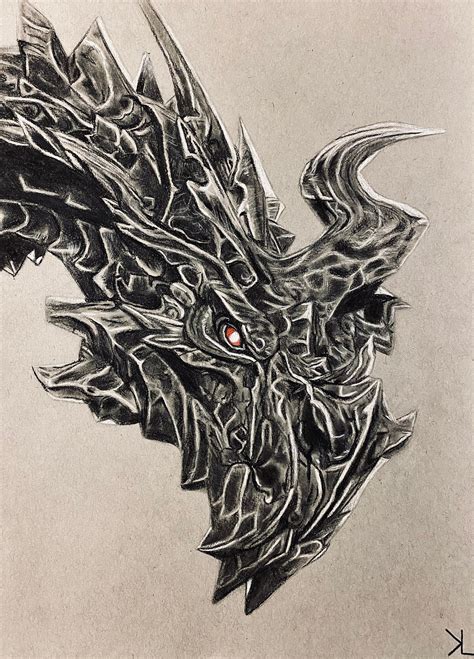 Alduin Skyrim Drawing