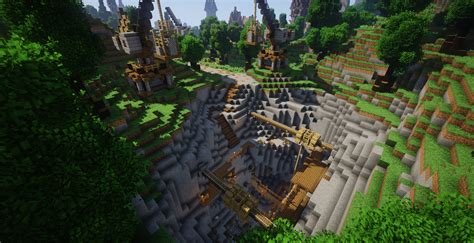 Stone quarry that we built : r/Minecraft