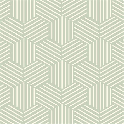 Sage Green Geometric Wallpaper - Peel and Stick - The Wallberry