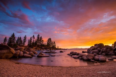 Sunset at Sand Harbor beach Lake Tahoe by sergey1984 on DeviantArt