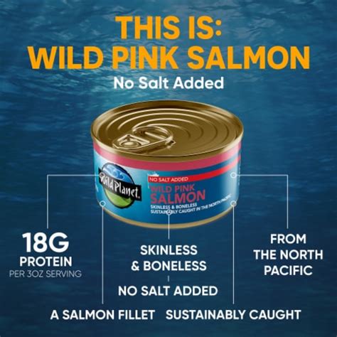 Wild Planet Wild Pink No Salt Added Salmon, 6 oz - City Market