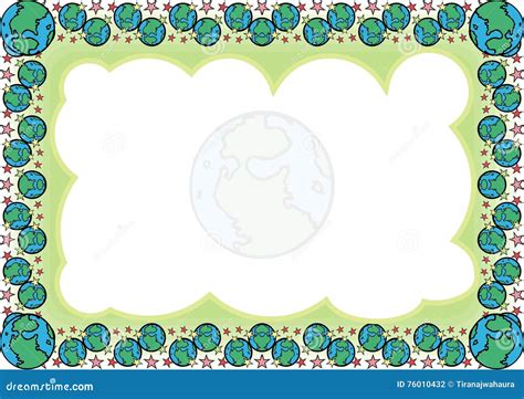 Cartoon Characters Border Frame Vector Illustration | CartoonDealer.com #70785722