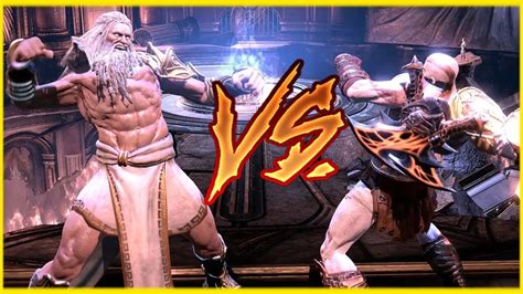 God of War III remasterizado Kratos VS Zeus (pelea completa )El fin de Zeus - YouTube