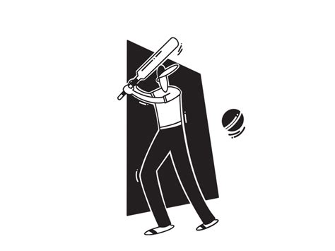 Cricket Illustration Gif by Pratik Doshi on Dribbble