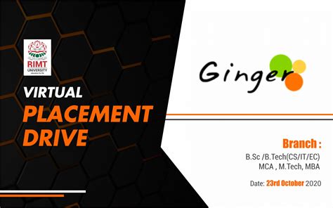 Virtual Placement drive by Ginger Webs - RIMT University