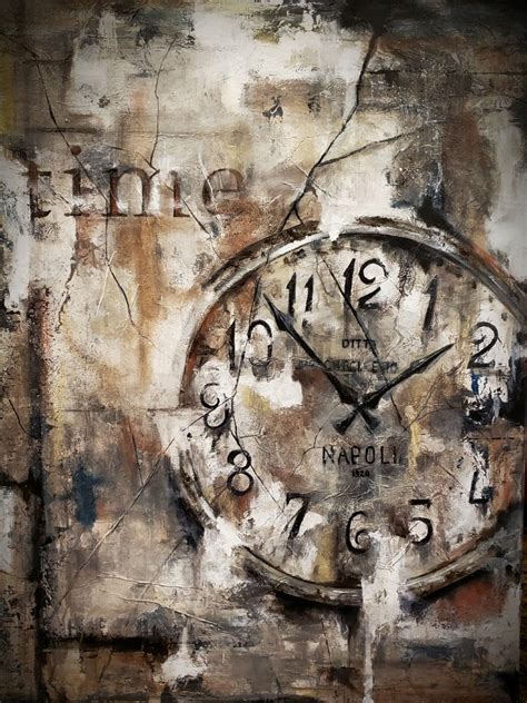 rusty clock painting | Clock painting, Painting, Clock