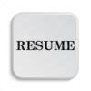 Resume icon design - Resume button design.