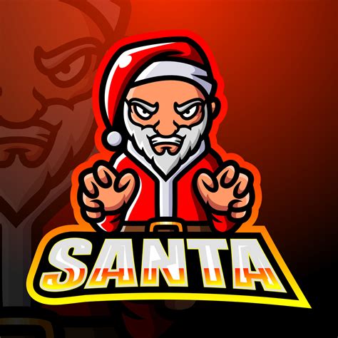 Santa claus mascot esport logo design 5741327 Vector Art at Vecteezy