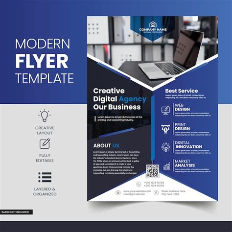 Premium Vector | Modern Corporate Flyer