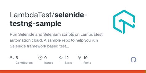 GitHub - LambdaTest/selenide-testng-sample: Run Selenide and Selenium scripts on LambdaTest ...