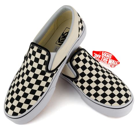 Vans Checkerboard Slip On Shoe White Black at Skate Pharm