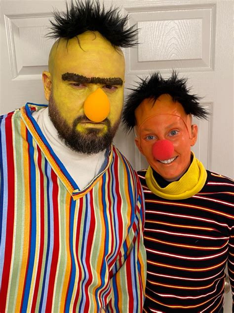 Bert and Ernie Sesame Street in 2024 | Couples halloween outfits, Bert and ernie costume, Sesame ...