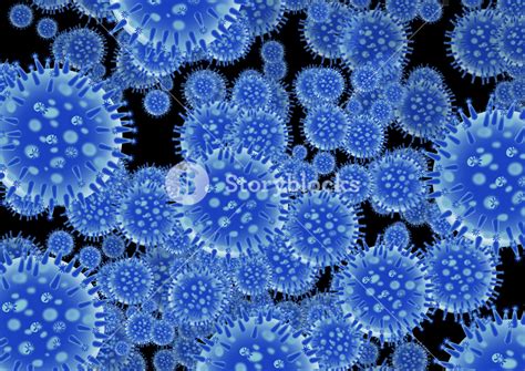 Flu Virus Structure Royalty-Free Stock Image - Storyblocks