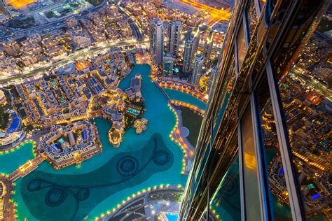 View From Burj Khalifa At Night