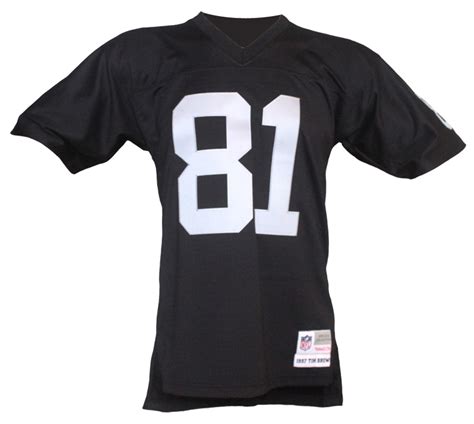 Oakland Raiders Tim Brown Mitchell & Ness Throwback Jersey