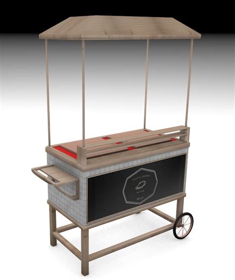 fish&chips vendor cart final and textured version | Vendor cart, Design ...