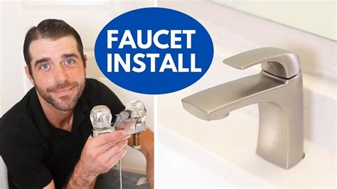 How to Replace & Install Bathroom Sink Faucets | Easy DIY Home Upgrade ...