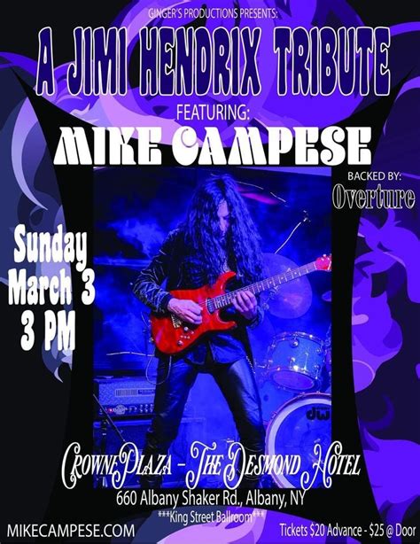 Mike Campese Live at the Crowne Plaza, Albany NY. Jimi Hendrix Tribute Show and more..., Crowne ...