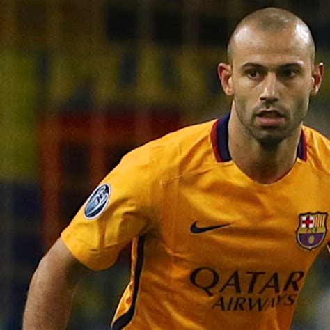 Javier Mascherano Stretchered off with Head Injury in Copa del Rey ...