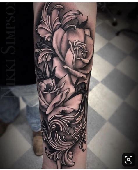 Pin by Lisa R on Tattoos | Rose tattoos for men, Black ink tattoos ...