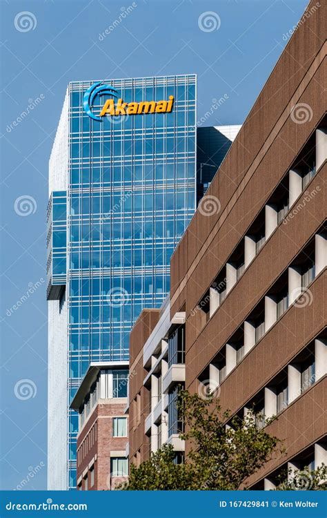 Akamai Technologies Headquarters and Trademark Logo Editorial Photo ...