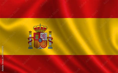 Spanish flag. Spain flag. Flag of Spain. Spain flag illustration ...