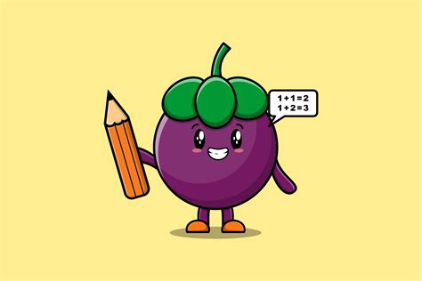 Cartoon Clever Student with Pencil Graphic by lycreative.id · Creative ...