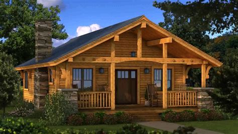 Log Home Floor Plans With Wrap Around Porch - YouTube